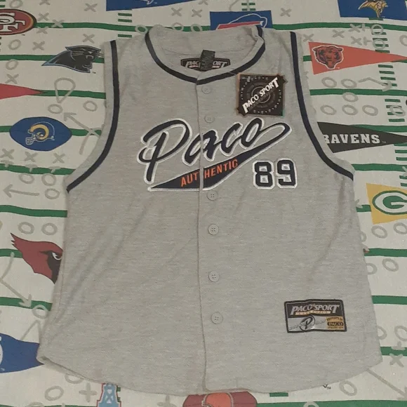 Vintage Tops New 9s Paco Jeans Sleeveless Baseball Jersey
